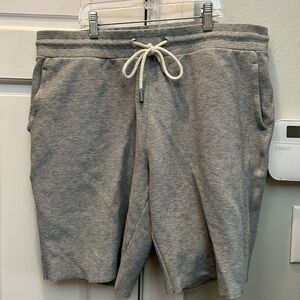 The Rail Gray Men’s Drawstring Sweatpant Shorts, size Large